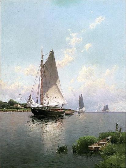 Alfred Thompson Bricher Blue Point, Long Island Sweden oil painting art